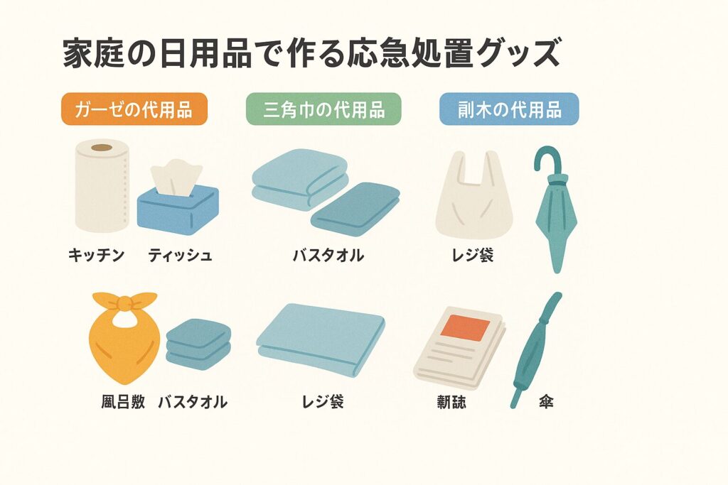 知って得する！家庭の日用品で作る応急処置グッズ