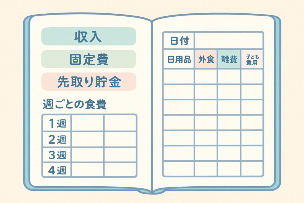 毎月の支出が見える！家庭内で使える商品メモ術 