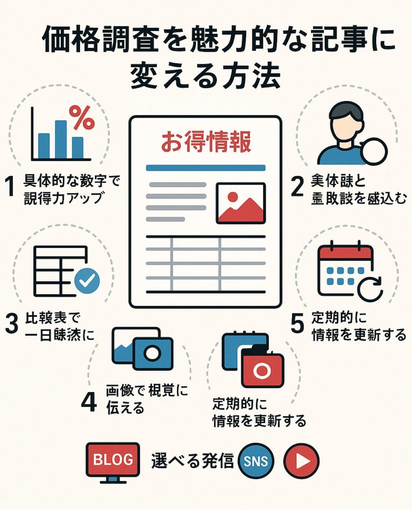 お得情報を記事にして共有するコツ