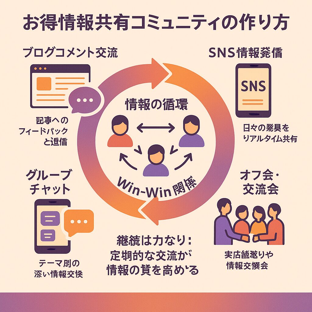 お得情報共有コミュニティの作り方