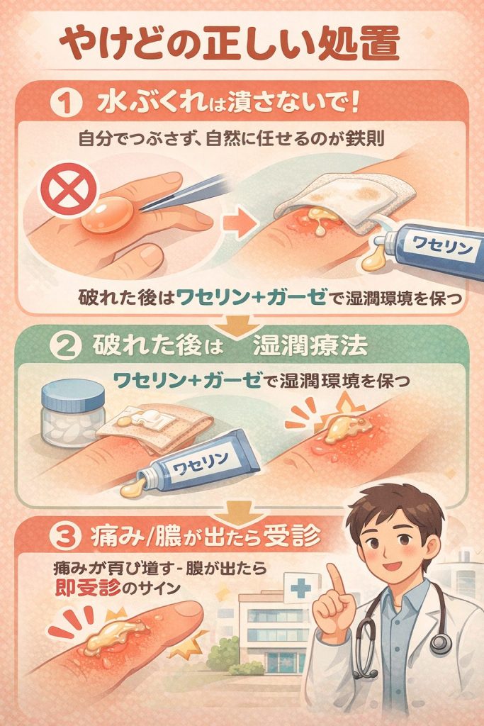 やけどの治療法ガイド
