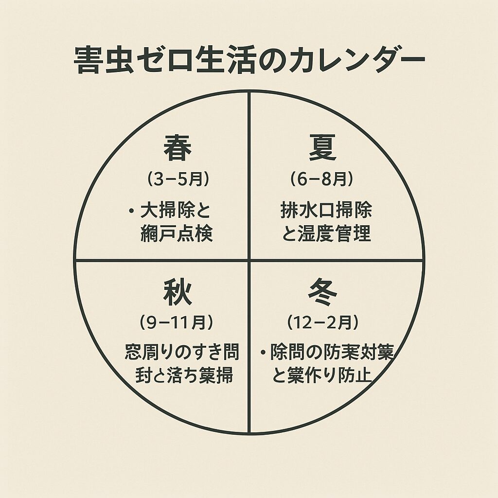 害虫ゼロ生活のカレンダー