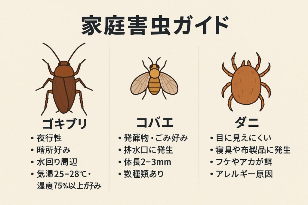 家庭害虫ガイド