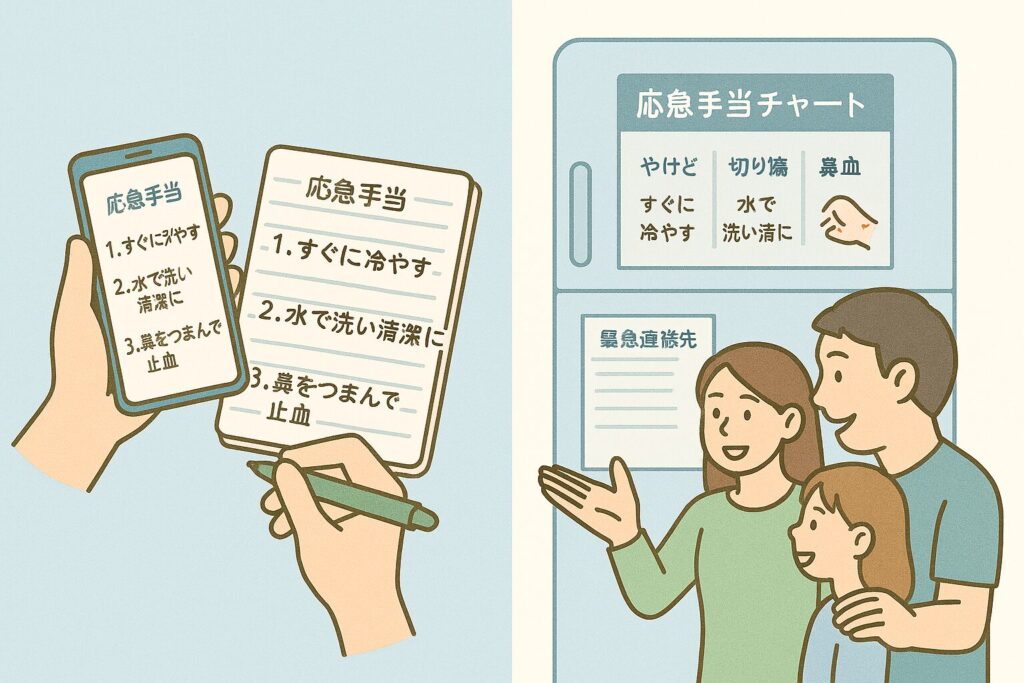 応急処置の情報をまとめ